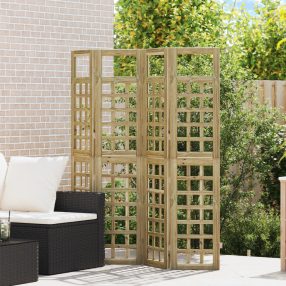 Külső Képernyő – 4 Panel, Kezelt Fenyőfa