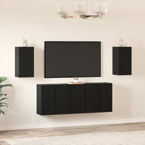 TV szekrény garnitúra 7 pcs Musta tammi 30.5 x 30 x 60 cm
