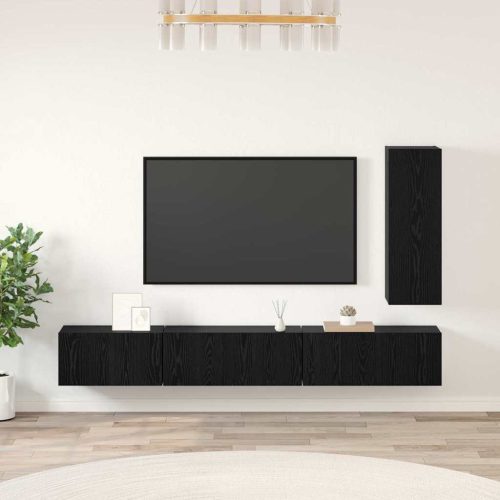 TV szekrény garnitúra 4 pcs Musta tammi 30.5 x 30 x 90 cm