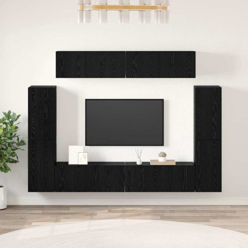 TV szekrény garnitúra 8 pcs Musta tammi 80 x 30 x 30.5 cm