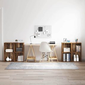   TV szekrény garnitúra 4 pcs Régi fa 37 x 35 x 72 cm Faanyag