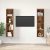 TV szekrény 2 pcs Barna 37 x 37 x 142.5 cm Faanyag
