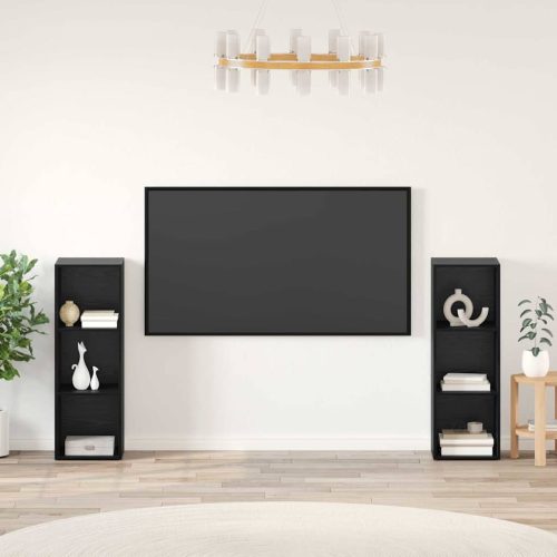 TV szekrény garnitúra 2 pcs Musta tammi 107 x 35 x 37 cm