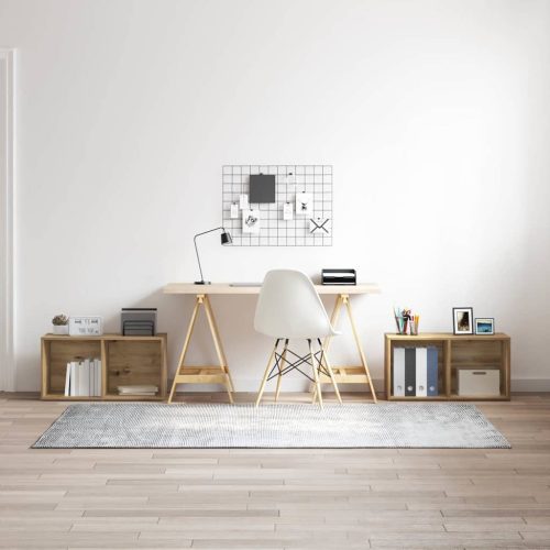 TV szekrény garnitúra 2 pcs kézműves tölgy 72 x 35 x 36.5 cm