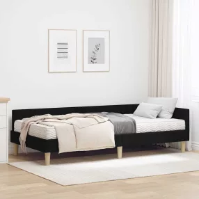 Sarok Ágykeret Matraccal matracmal 2 pcs Zöld szövet