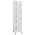 világosszürke acél zárható szekrény 38 x 40 x 180 cm