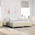 vidaXL Boxrugós ágy matracmal Krém 180 x 200 cm szövet
