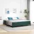 Boxspring ágy matraccal Sötétzöld 180 x 200 cm Bársony