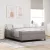 Boxrugós ágy Taupe és Fekete 160 x 200 cm Textil és mérnöki fa