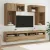TV Fali Egységek 6 pcs Öreg fa 100 x 30 x 40 cm Faanyag