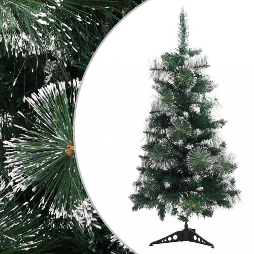 vidaXL zöld és fehér PVC műkarácsonyfa állvánnyal 90 cm