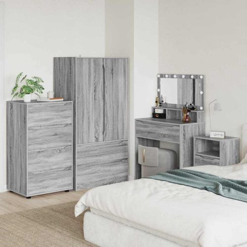 Tároló szekrények 2 pcs Szürke Sonoma 60 x 48 x 105 cm Faanyag