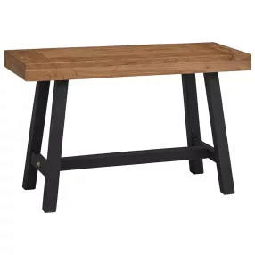 vidaXL tömör tíkfa pad 110 cm
