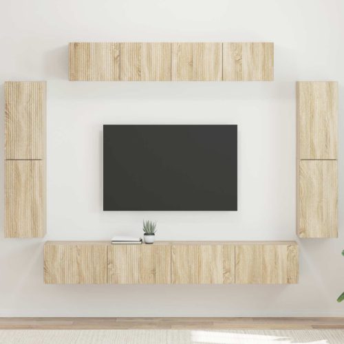 TV szekrény 8 pcs Sonoma tölgy