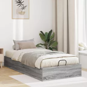   vidaXL Ottomán Ágykeret Szürke Sonoma 203 x 90 x 25 cm Mérnöki fa