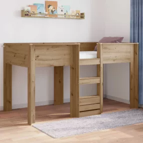   vidaXL Szükidő ágy matracmal Artisan tölgy 100 x 200 cm Faanyag