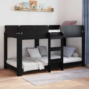   vidaXL Szükidő ágy matracmal Fekete tölgy 100 x 200 cm Faanyag