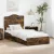vidaXL Tárolós Ágy fiókkal tárolóval Füstölt tölgy 70 x 190 cm Faanyag