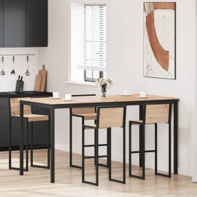 Bárasztal Természetes 110 x 55 x 105 cm Tömör fenyőfa