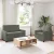 Kanapé Szett 2 db Világosszürke Szövet