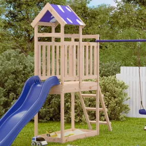   vidaXL Játék Torny Barna 52,5 x 110,5 x 215 cm Tömör fenyőfa