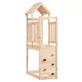   vidaXL Játék Torny Barna 53 x 110,5 x 214 cm Tömör fenyőfa