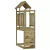 vidaXL Játék Torny Barna 53 x 110,5 x 214 cm Szilárd Impregnált Fa