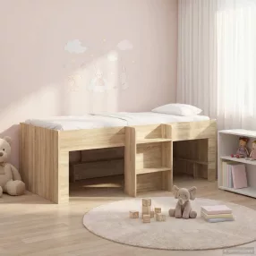   vidaXL Gyerekek Magas Ágykeret 2 pcs Sonoma Tölgy 90 x 200 cm