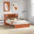 vidaXL Könyvespolc Ágykeret fiókkal 2 pcs Faggyú barna 200 x 160 cm