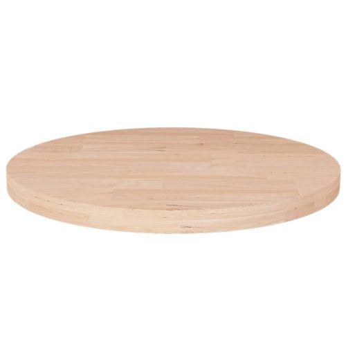 kerek kezeletlen tömör tölgyfa asztallap Ø40 x 2,5 cm