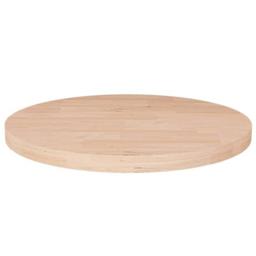 kerek kezeletlen tömör tölgyfa asztallap Ø50 x 2,5 cm
