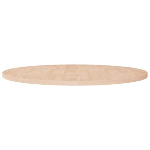 kerek kezeletlen tömör tölgyfa asztallap Ø90 x 2,5 cm