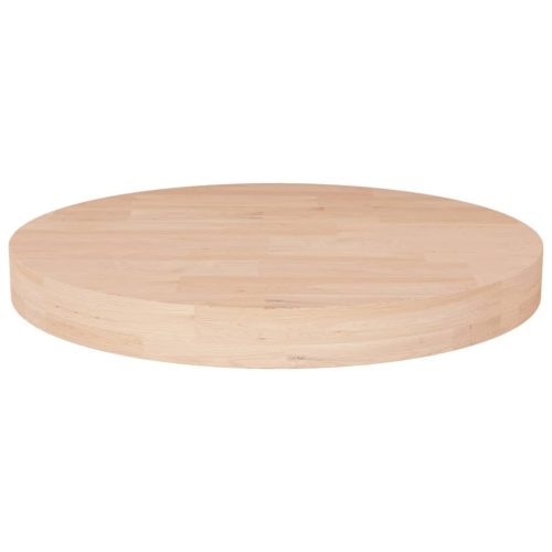 kerek kezeletlen tömör tölgyfa asztallap Ø30 x 4 cm