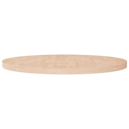 kerek kezeletlen tömör tölgyfa asztallap Ø90 x 4 cm