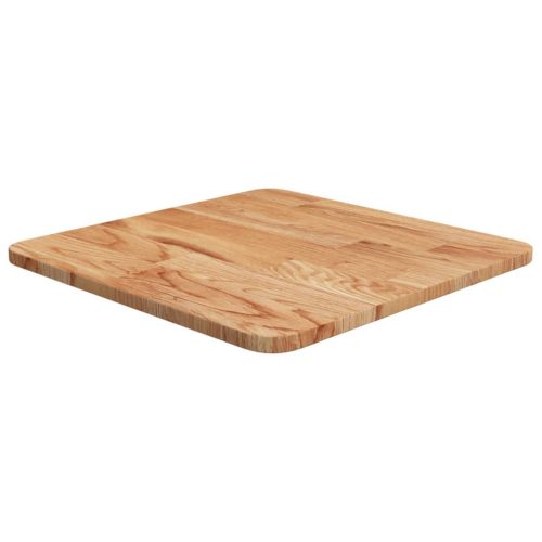 világosbarna kezelt tömör tölgyfa négyzet asztallap 40x40x1,5cm