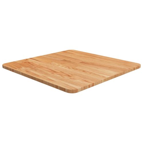 világosbarna kezelt tömör tölgyfa négyzet asztallap 50x50x1,5cm