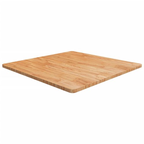 világosbarna kezelt tömör tölgyfa négyzet asztallap 90x90x2,5cm