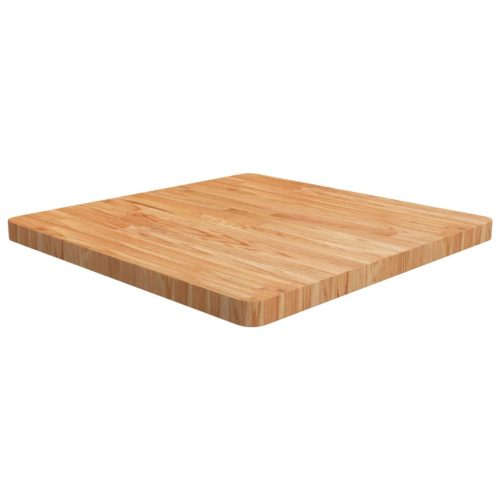 világosbarna kezelt tömör tölgyfa négyzet asztallap 70x70x4 cm
