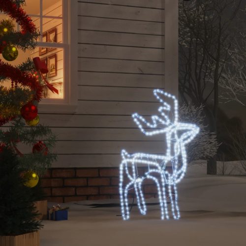 Hideg fehér összecsukható karácsonyi rénszarvasfigura 192 LED