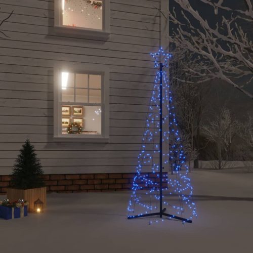 kúp alakú karácsonyfa 200 kék LED-del 70 x 180 cm