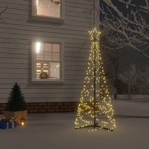 kúp alakú karácsonyfa 200 meleg fehér LED-del 70 x 180 cm