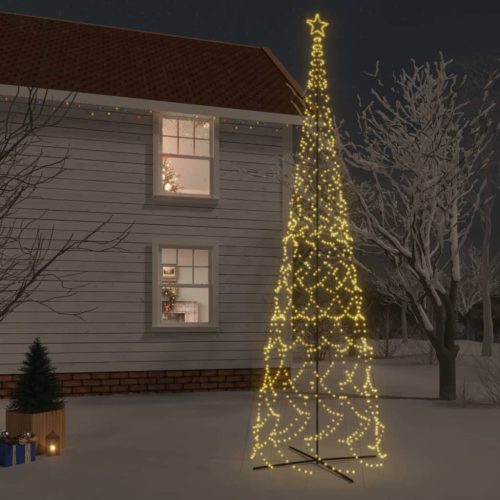 kúp alakú karácsonyfa 3000 meleg fehér LED-del 230 x 800 cm