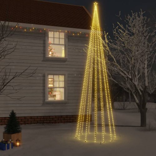  karácsonyfa cövekkel 1134 meleg fehér LED-del 800 cm