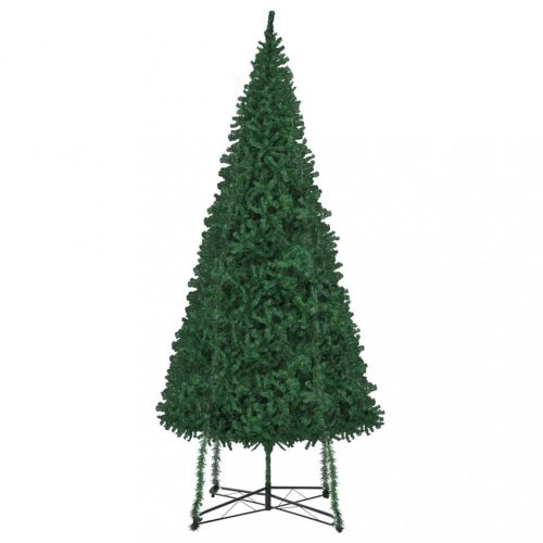 Zöld műkarácsonyfa állvánnyal 500 cm