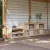vidaXL Kültéri konyhaszekrény MEPPEL 3 pcs Természetes Douglas