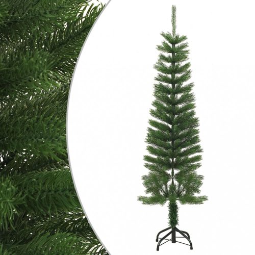 vidaXL vékony polietilén műkarácsonyfa állvánnyal 150 cm