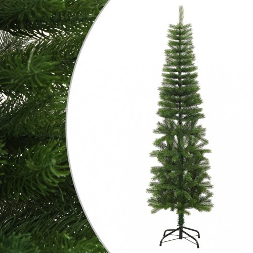 Vékony polietilén műkarácsonyfa állvánnyal 180 cm