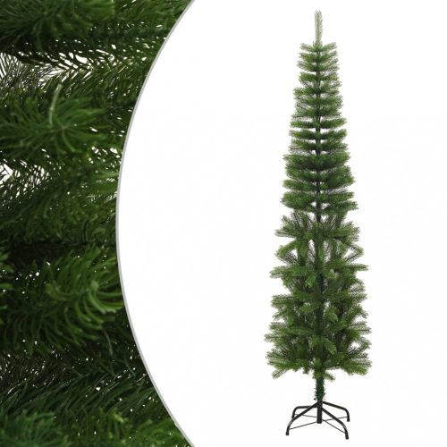  vékony polietilén műkarácsonyfa állvánnyal 240 cm