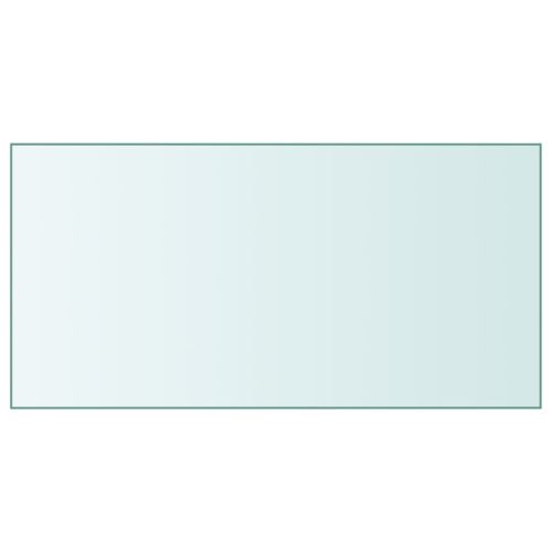 átlátszó edzett üveg asztallap 50 x 100 cm