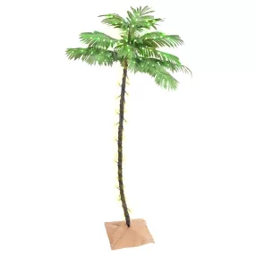 LED-es pálmafa 96 meleg fehér LED-del 180 cm